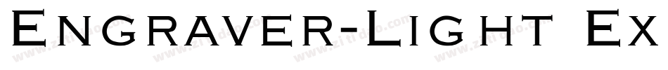Engraver-Light Ex Bold Italic字体转换